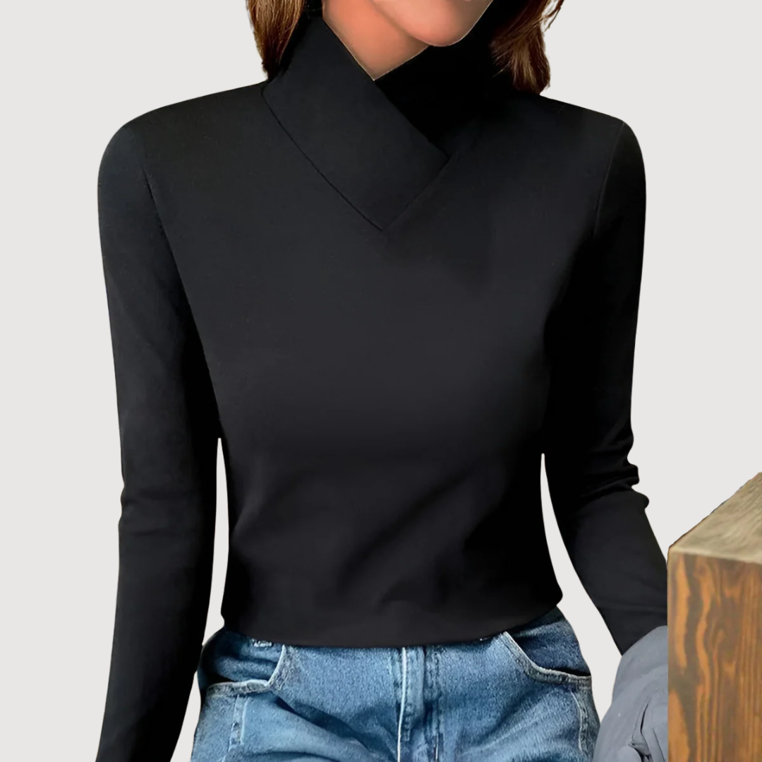 Mirah | Elegant Collar Top