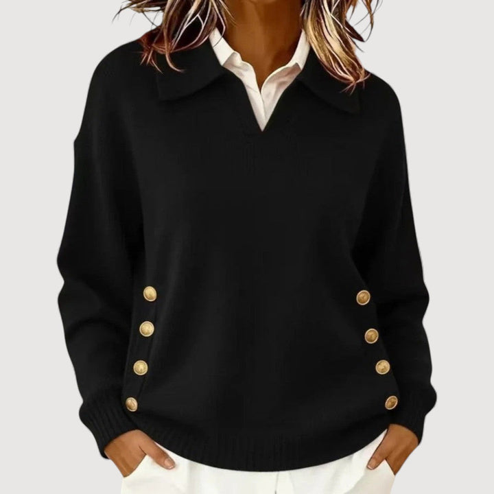Aira | Button Detail Jumper