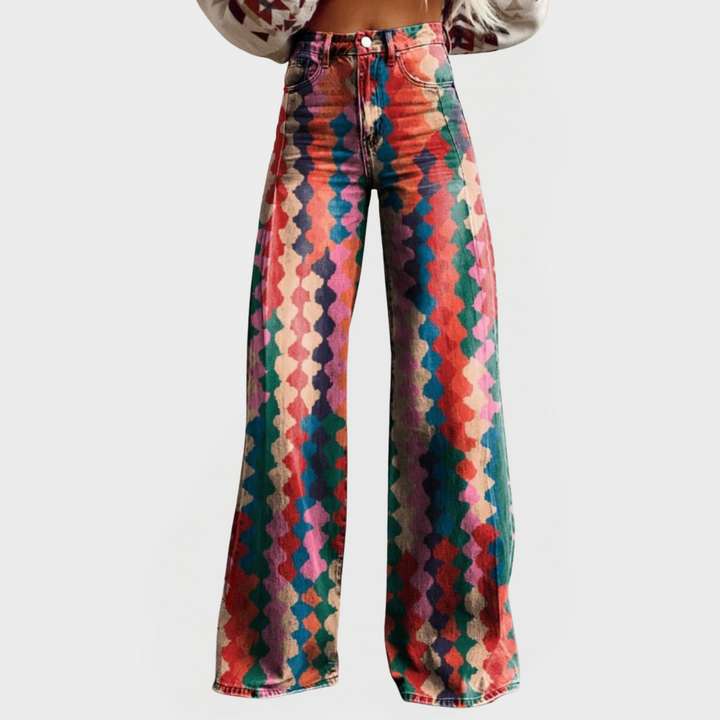 Hazel | Colorful Jeans with Wide Legs for Modern Looks