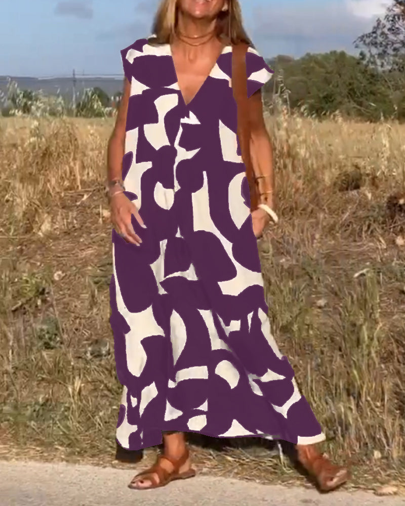 Adeline | Comfortable Abstract Dress
