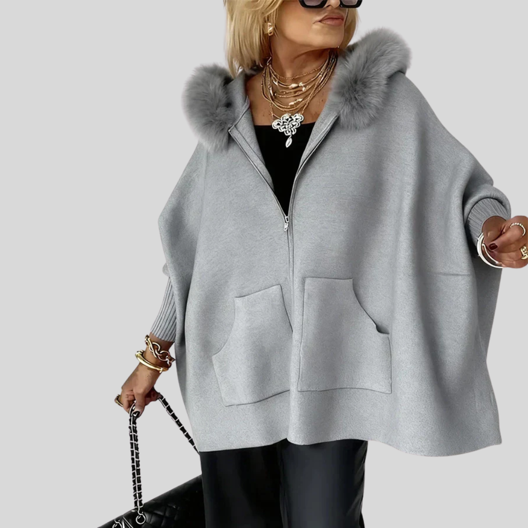Arabelle | Casual Hooded Coat with Fur Collar