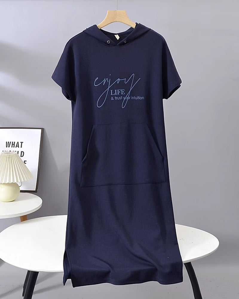 Britany | Casual Hoodie Midi Dress