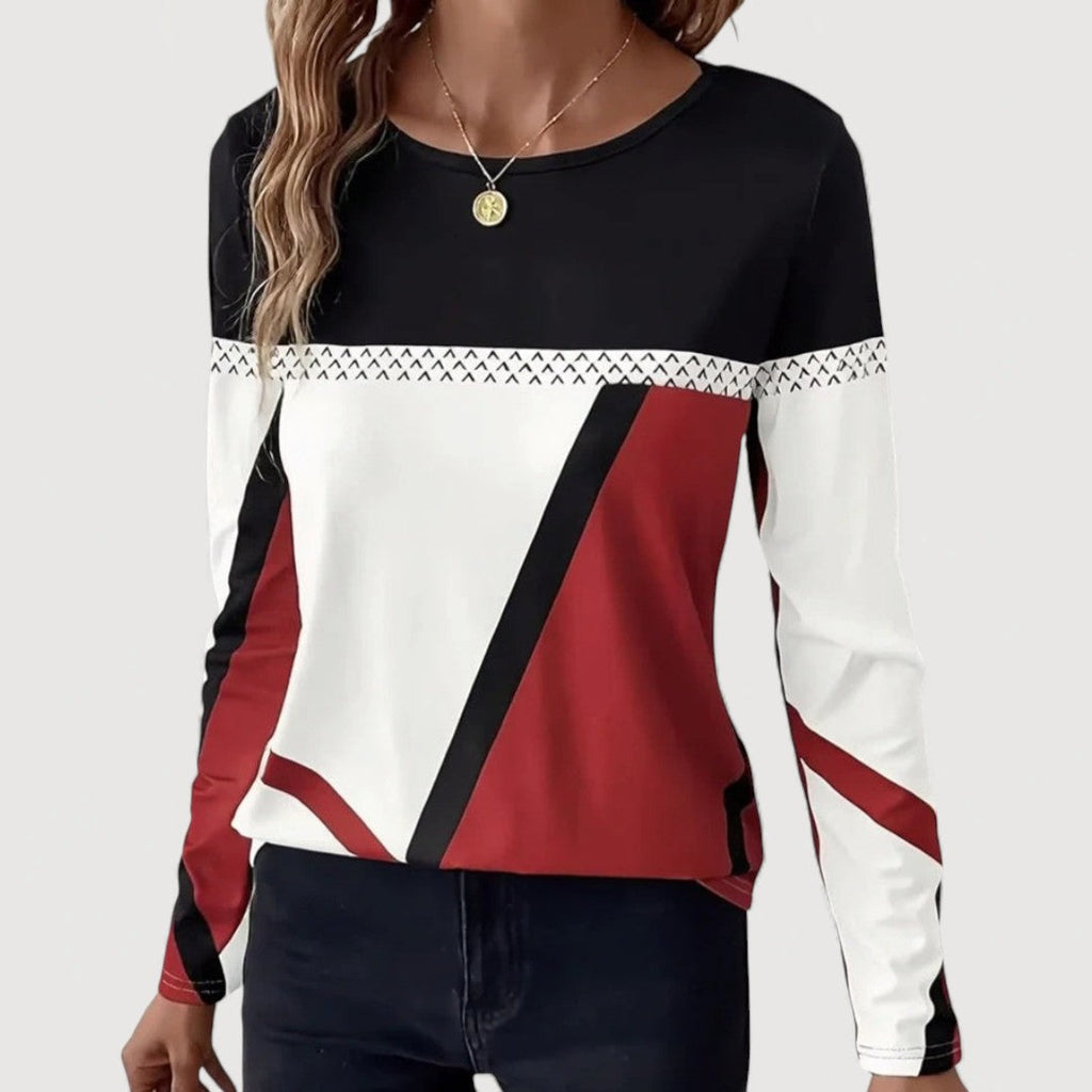 Alysia | Geometric Print Top