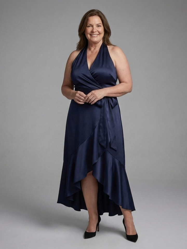 Annika | High-Low Dress with Spaghetti Straps