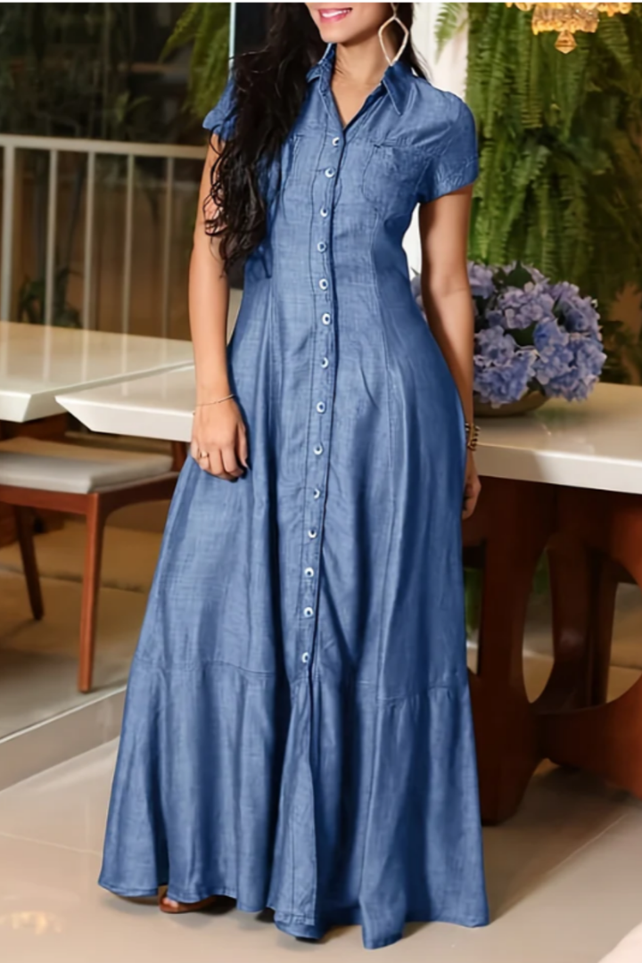 Eliza | Everyday Denim Maxi Dress