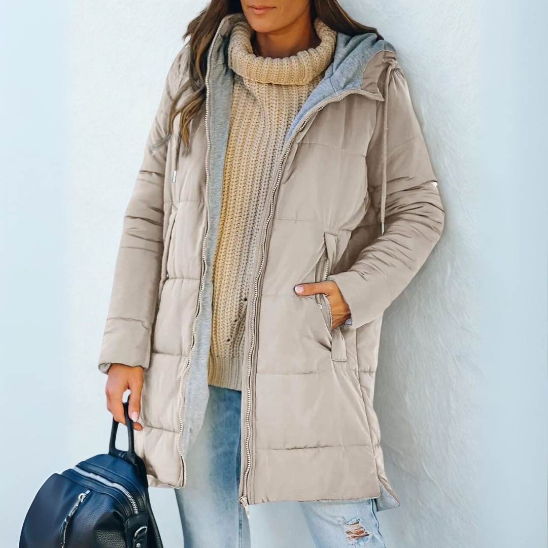 Ainsley |  Casual Hooded Puffer Down Jacket