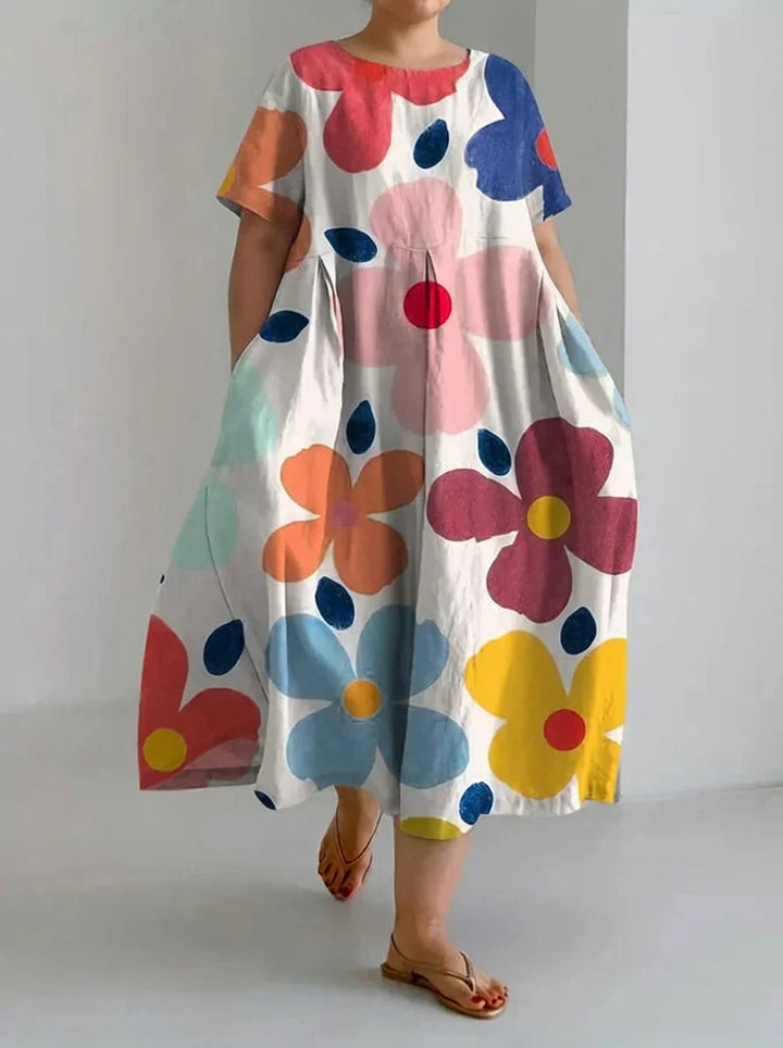 Harper | Retro Botanical Dress