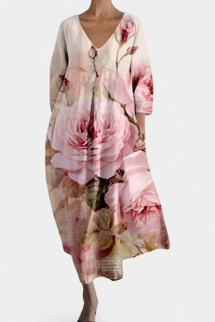 Isolde | Colourful Elegant Maxi Summer Dress