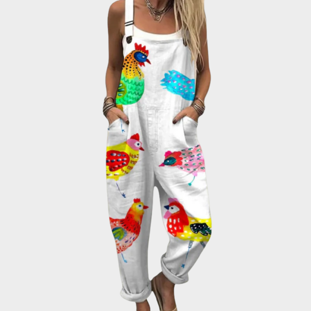 Laura | Comfortable Printed Overalls