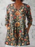 Elara | Long Blouse with V-Neck