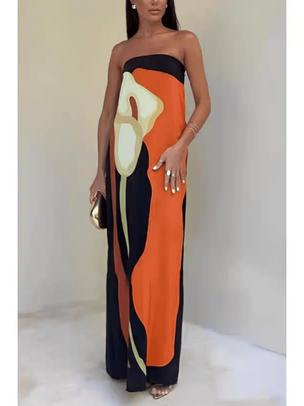 Eliana | Chic Strapless Maxi Dress