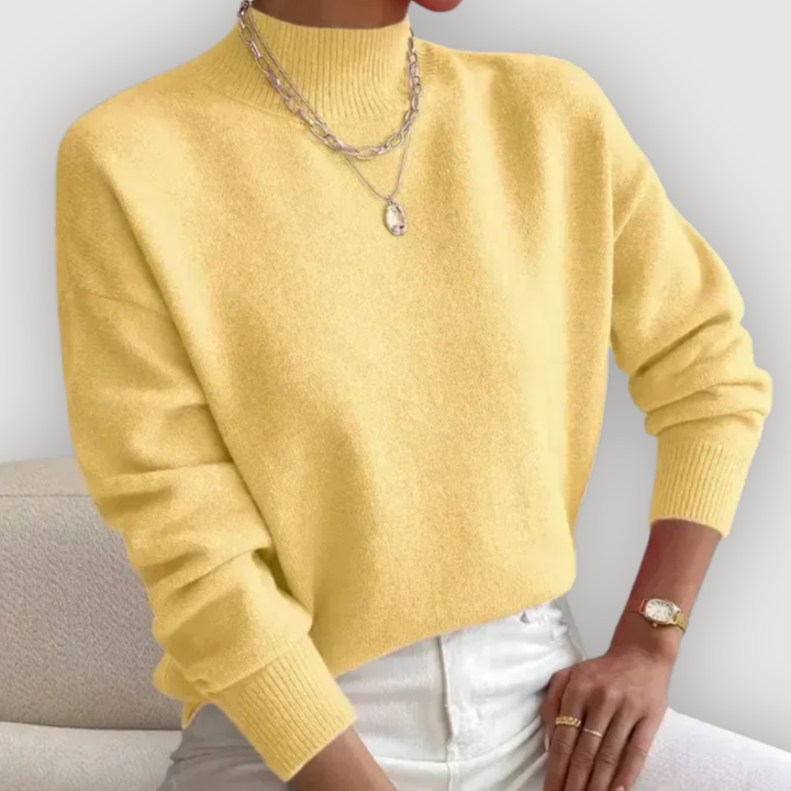 Elara | Classic Mock Neck Jumper
