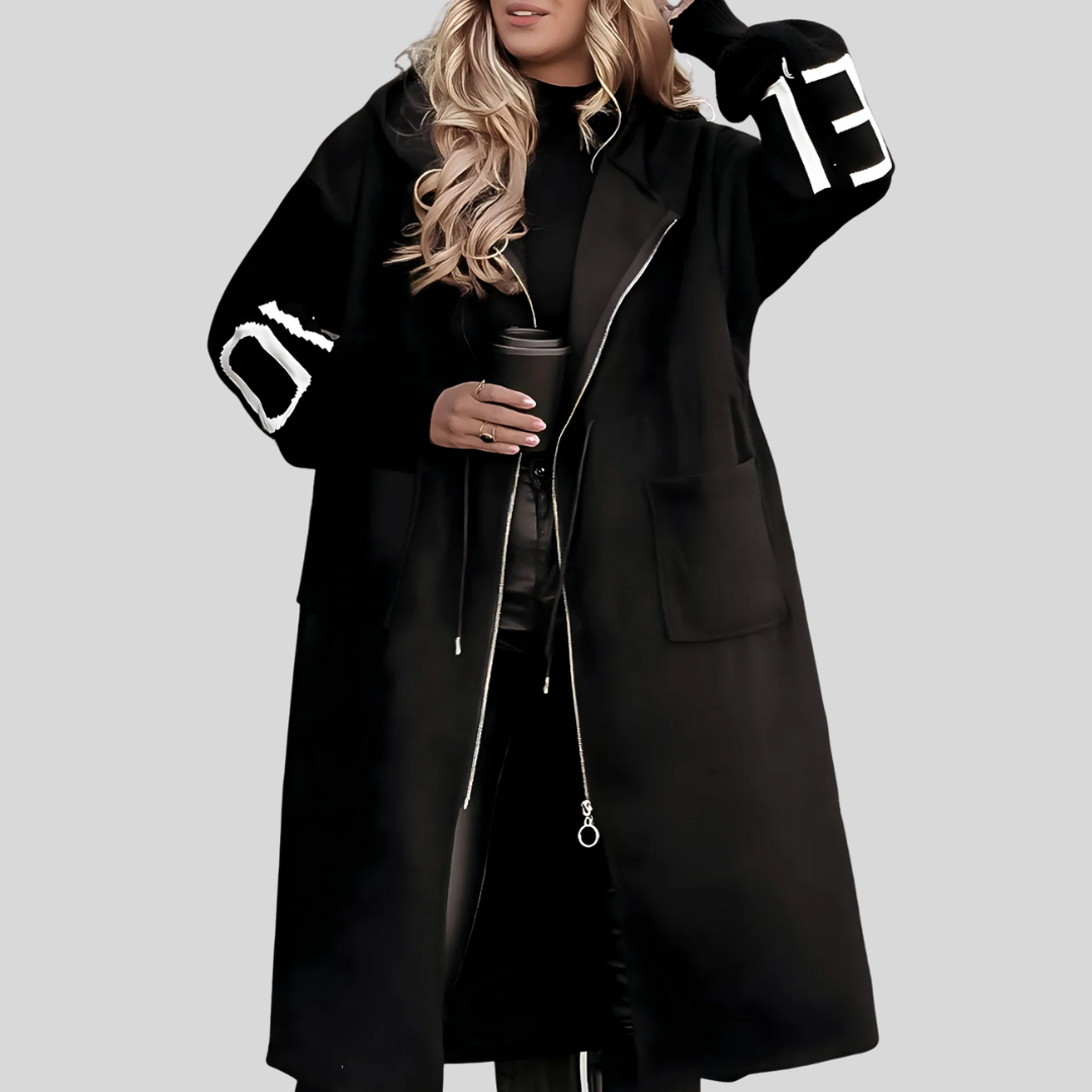 Mariselle | Knitted Sleeve Hooded Jacket