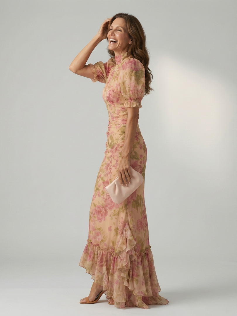 Chloe | Maxi Dress with High Neckline