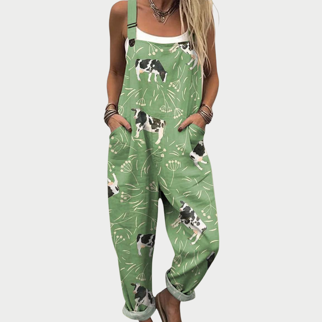 Joanne | Comfortable Printed Overalls