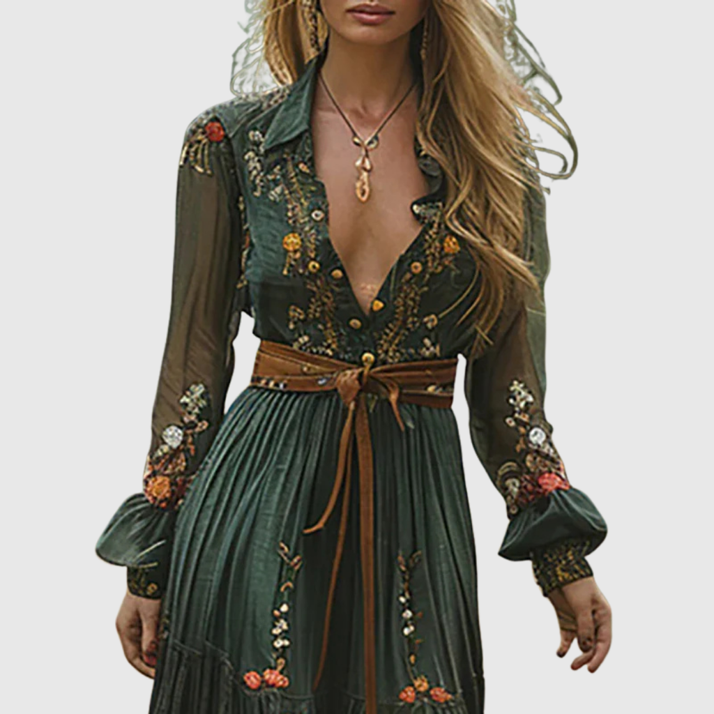 Alina | Vintage Boho Maxi Dress