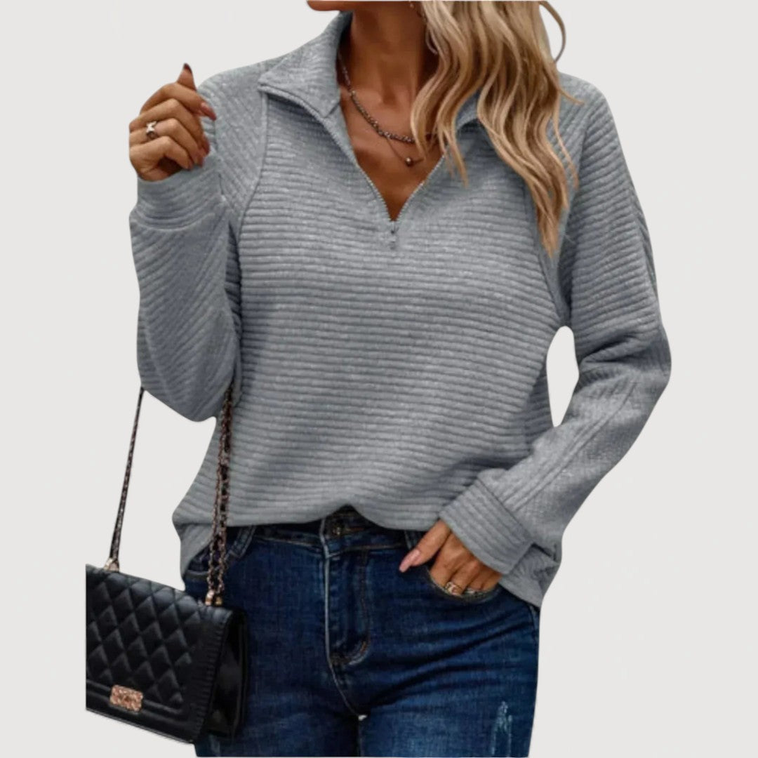 Jana | Cosy Half-Zip Top