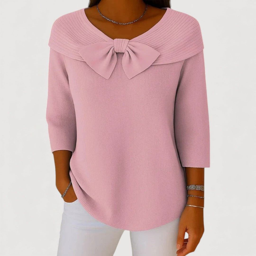 Alysen | Bow Knit Top