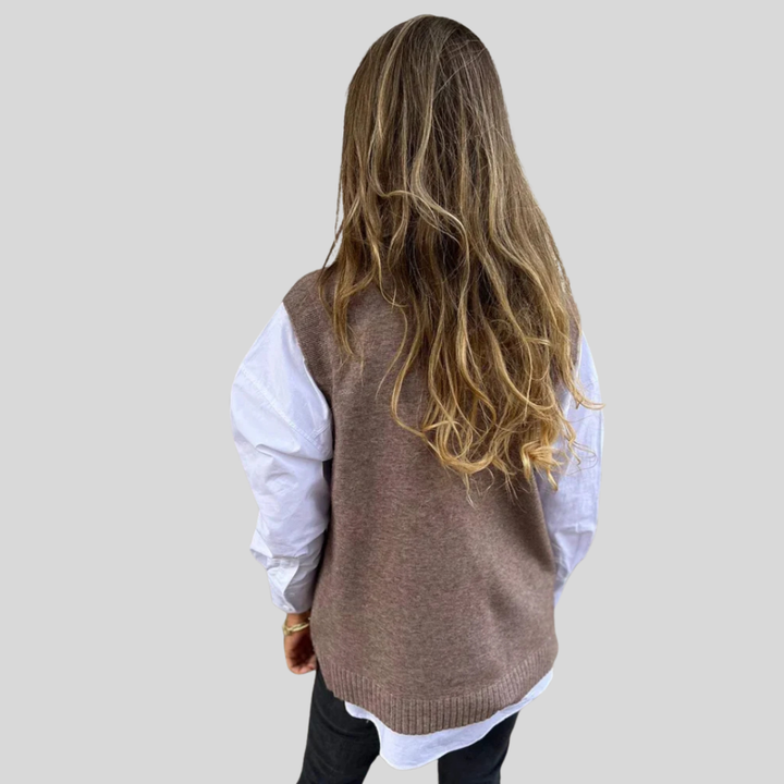Evelyn | Stylish Knit Sweater Vest