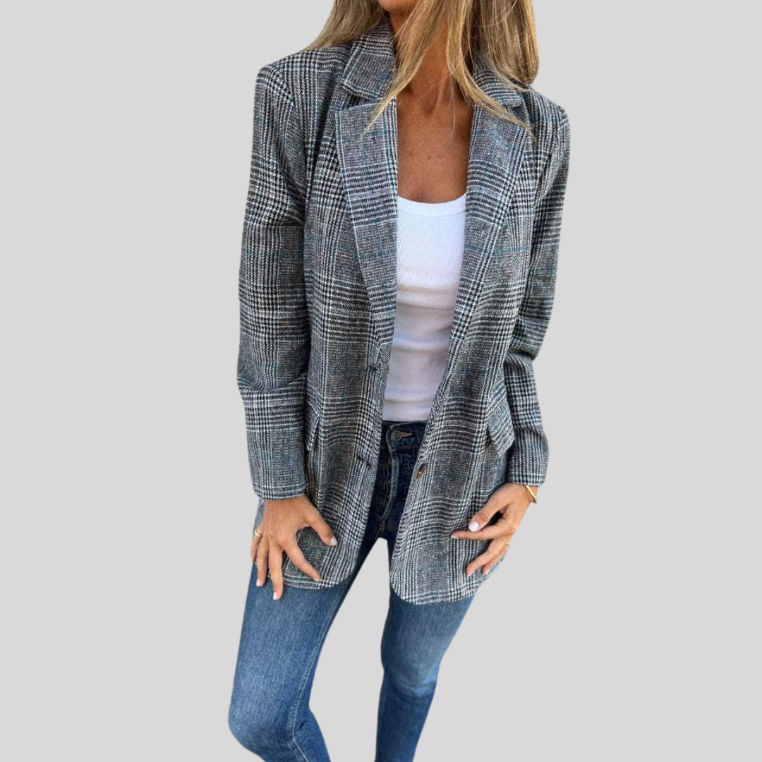 Chloe | Casual Checked Blazer