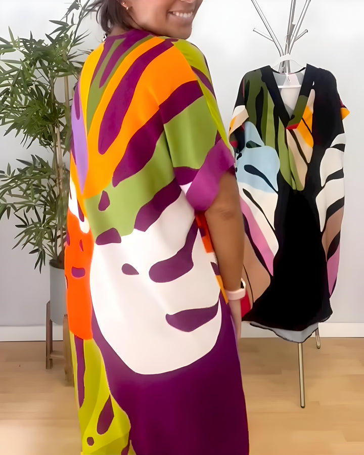 Arianna | Abstract Print Dress