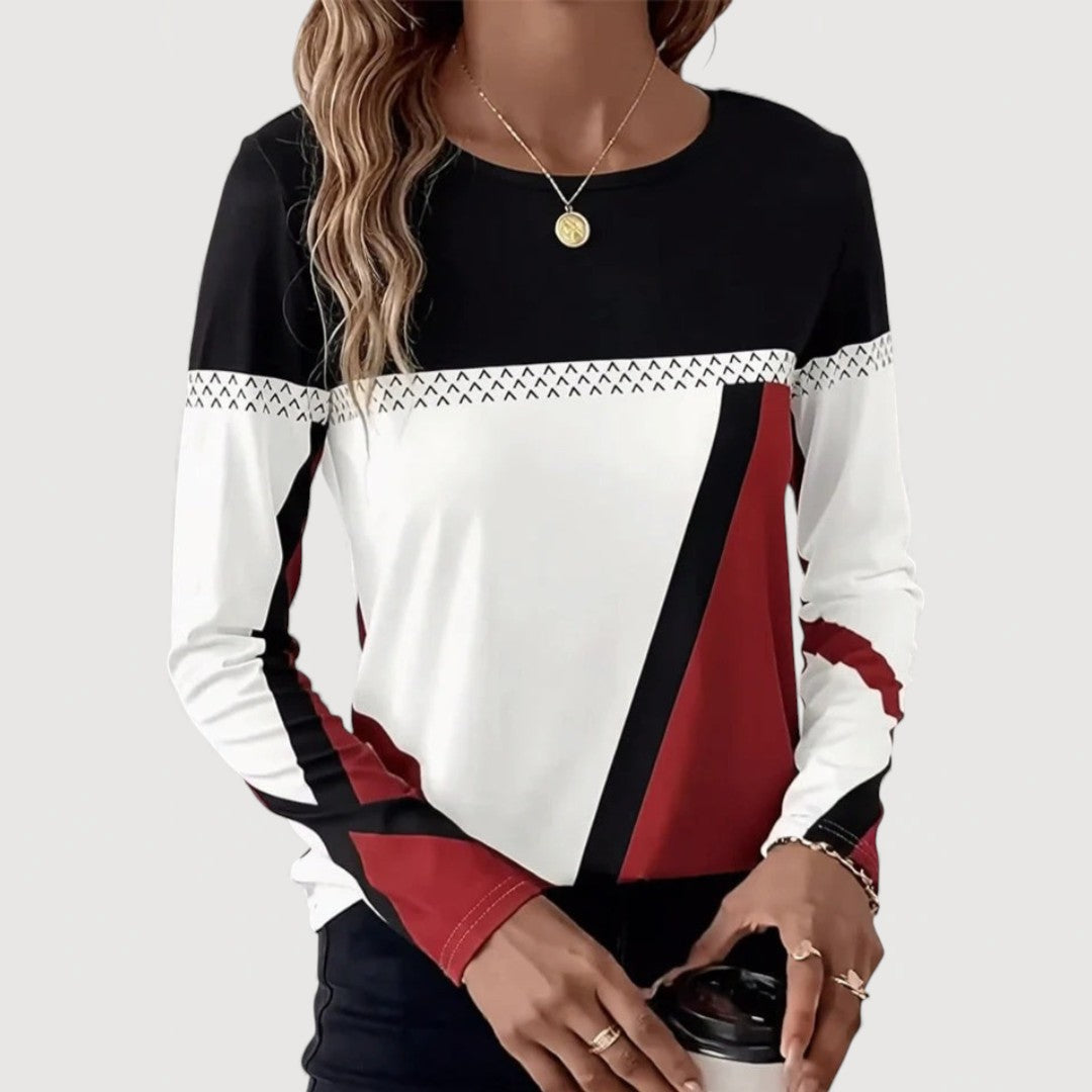 Alysia | Geometric Print Top