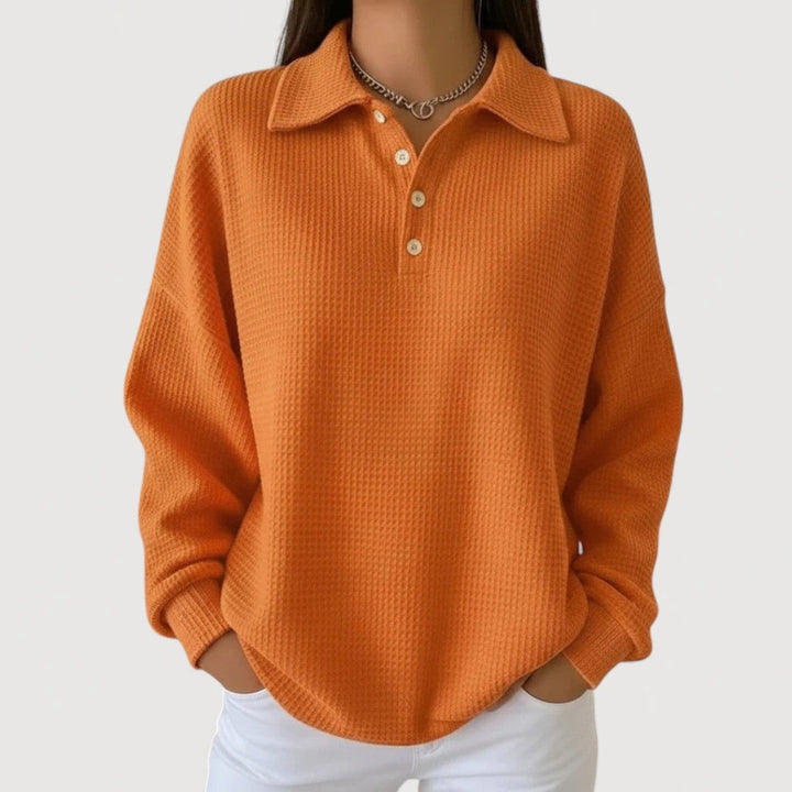 Emie | Cosy Polo Top