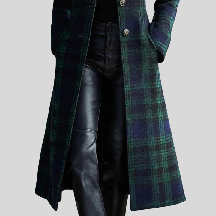 Samira | Timeless Plaid Elegant Coat