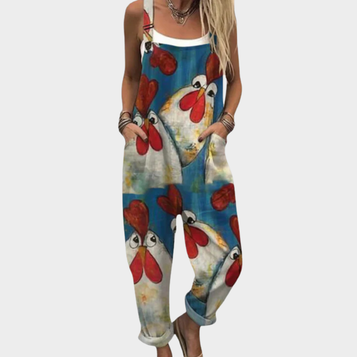 Natalie | Comfortable Printed Overalls