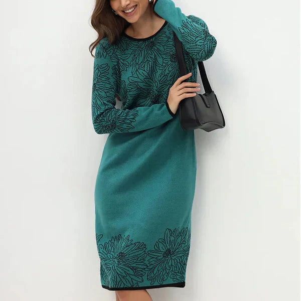 Annika | Long Sleeved Floral Print Dress