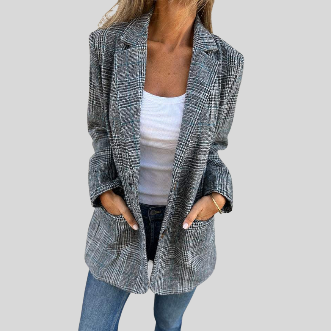 Chloe | Casual Checked Blazer