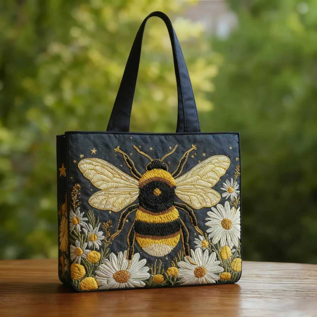 Alona | Bee Print Handmade Quilted Bag