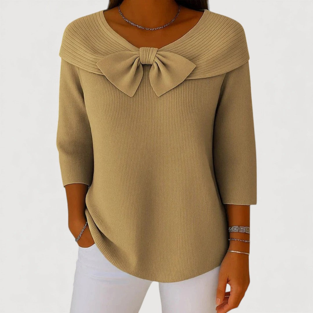 Alysen | Bow Knit Top
