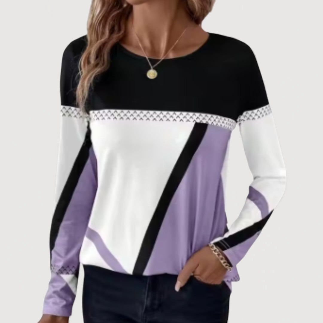 Alysia | Geometric Print Top