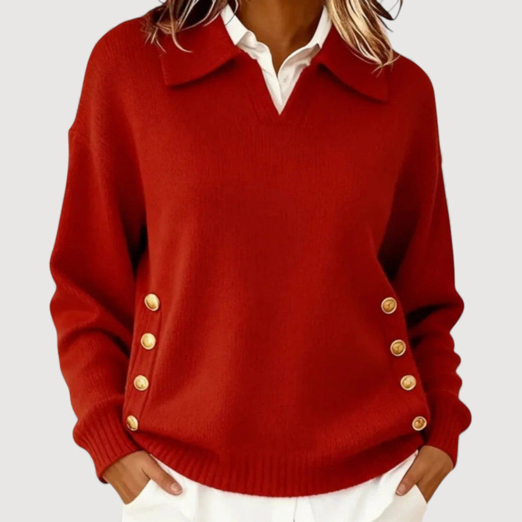Aira | Button Detail Jumper