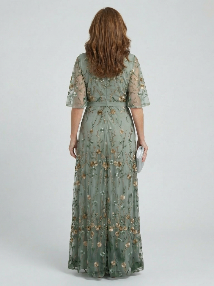 Ava | Floral Maxi Halter Dress
