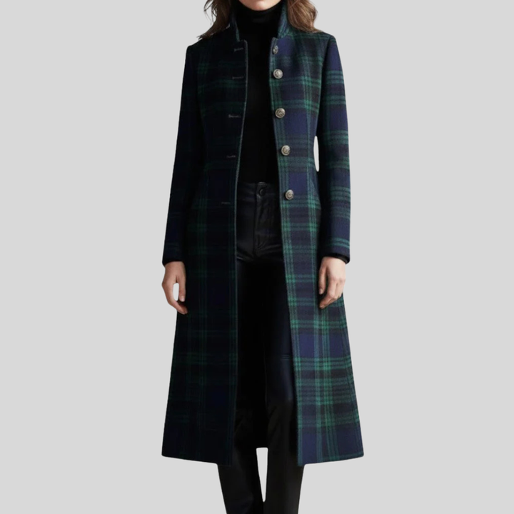 Samira | Timeless Plaid Elegant Coat