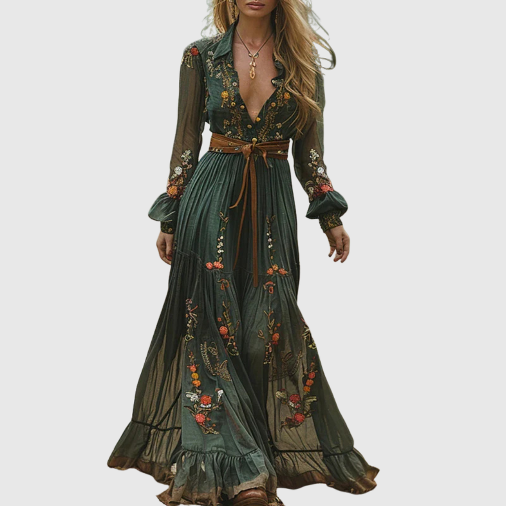Alina | Vintage Boho Maxi Dress