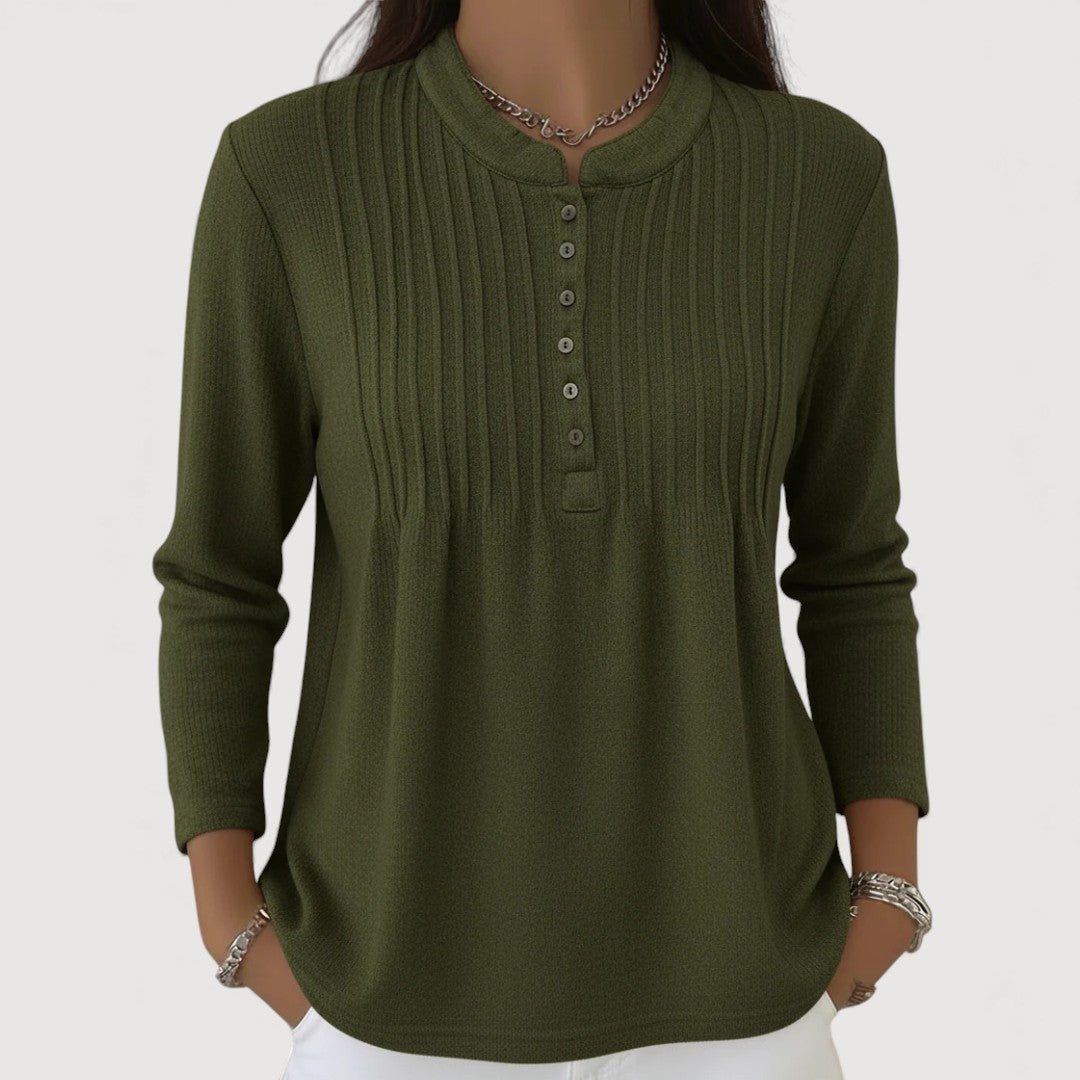 Elodia | Button Knit Top