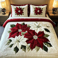 3-piece Quilted Bedding Set - Christmas Star