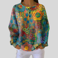 Alina | Colorful Floral Print Sweatshirt