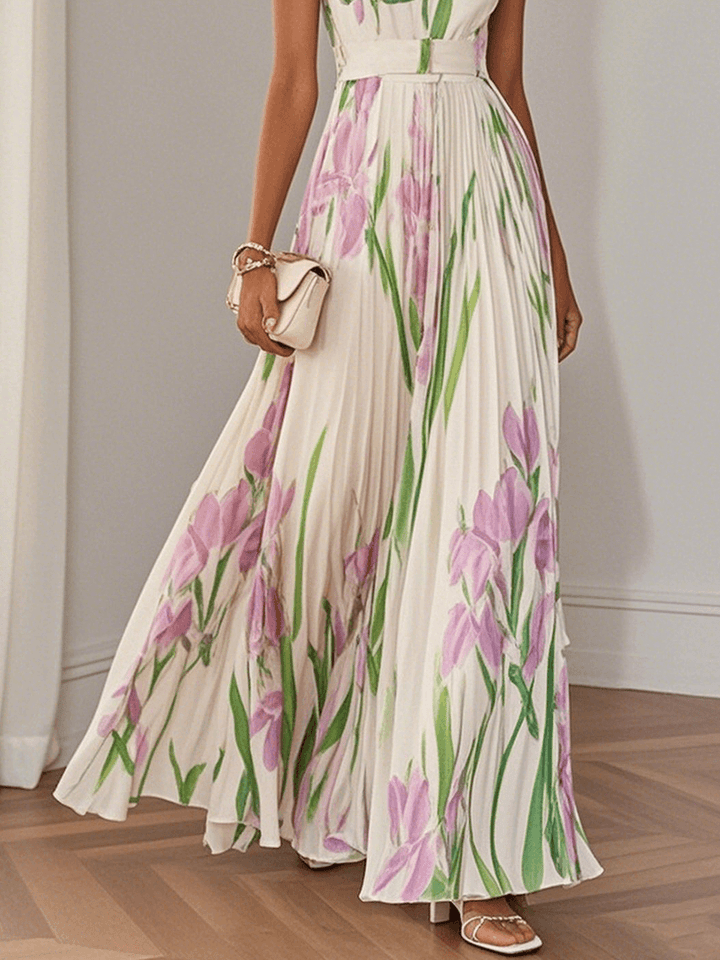 Raelynn | Elegant Pleated Maxi Dress