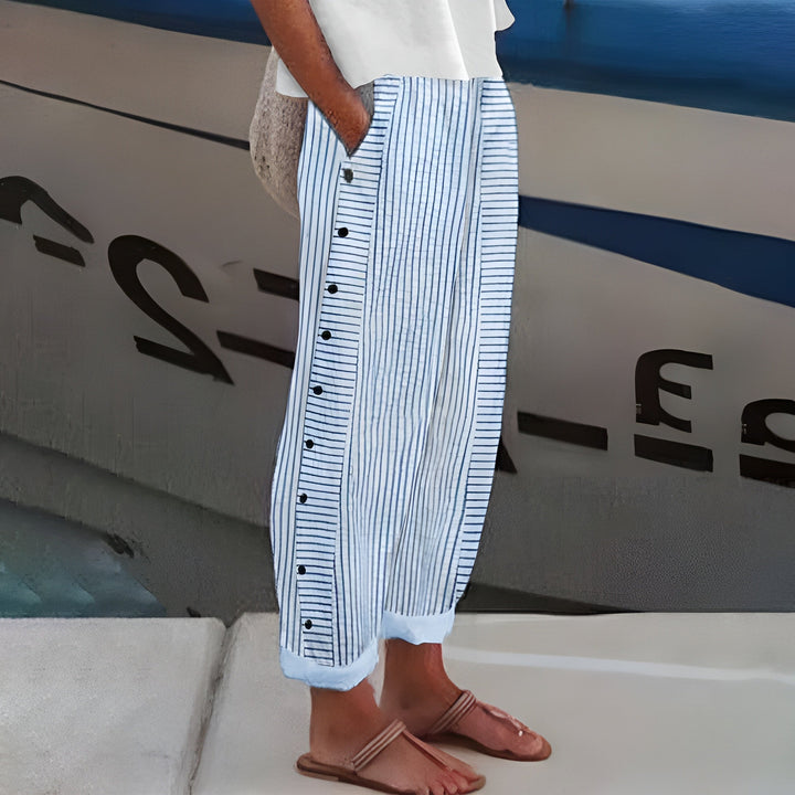 Dagny | Stylish Summer Striped Trousers