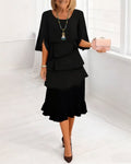 Millie | Elegant Ruffle Midi Dress