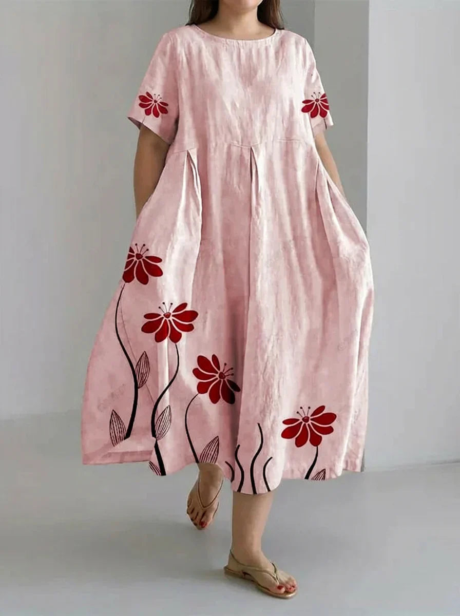 Avery | Retro Botanical Dress
