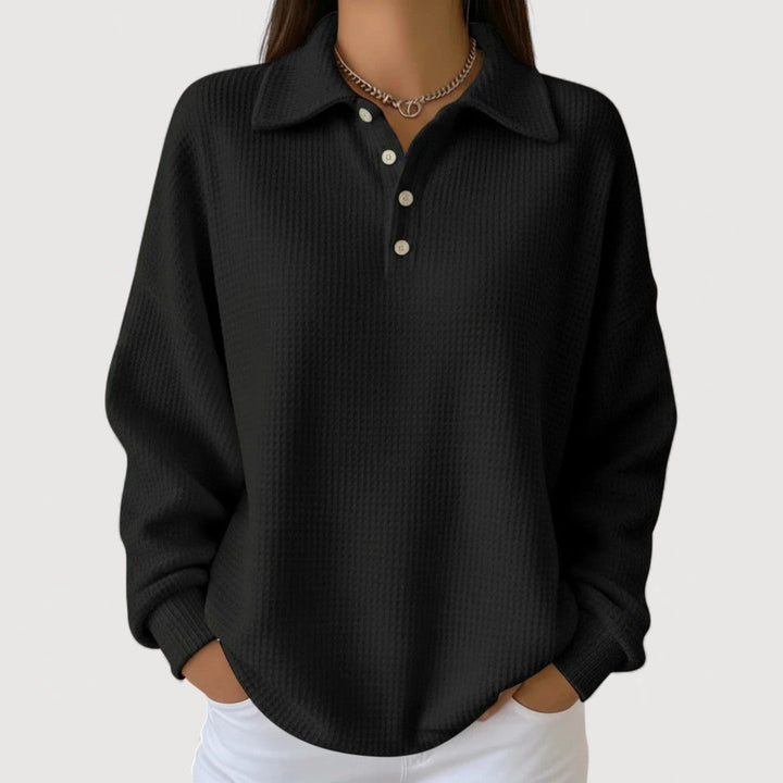 Emie | Cosy Polo Top