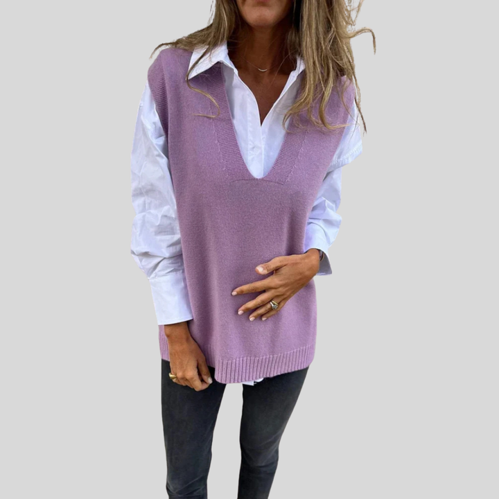 Evelyn | Stylish Knit Sweater Vest