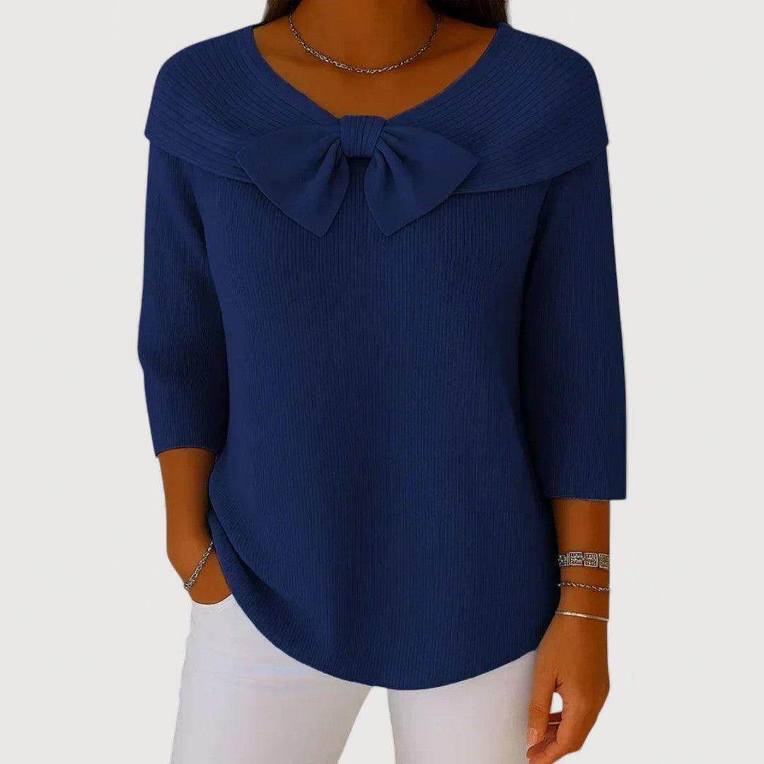 Alysen | Bow Knit Top