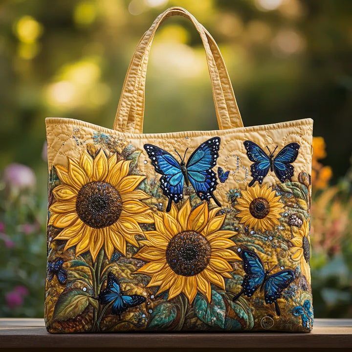 Nola | Butterfly Sunflower Print Handmade BAg
