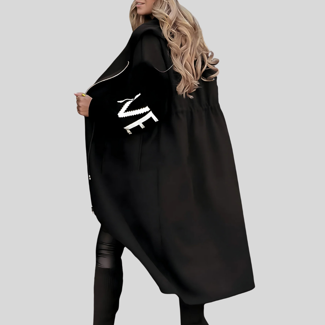 Mariselle | Knitted Sleeve Hooded Jacket